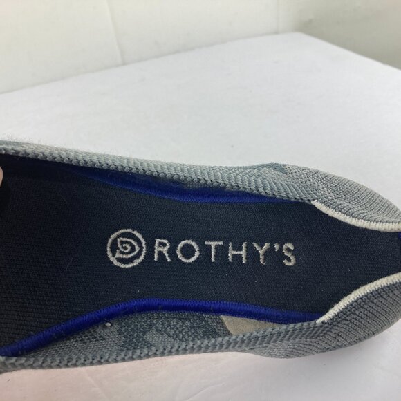 Rothys Ballet Flat Shoes Womens Sz 9 Gray Camo Slip On Comfort Designer Shoes - Picture 7 of 9